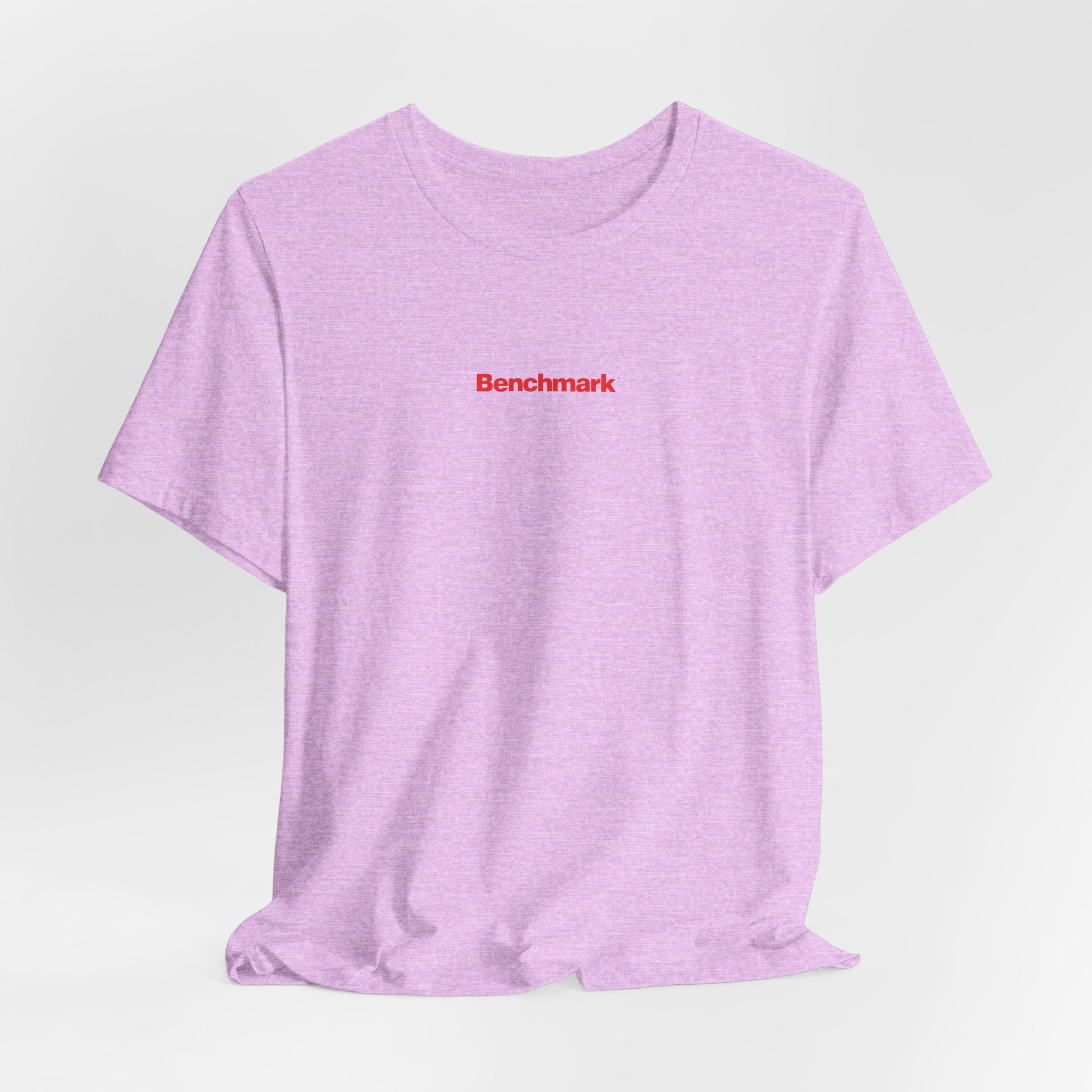Benchmark Repeat Logo Tee — Minimalist Graphic T-Shirt