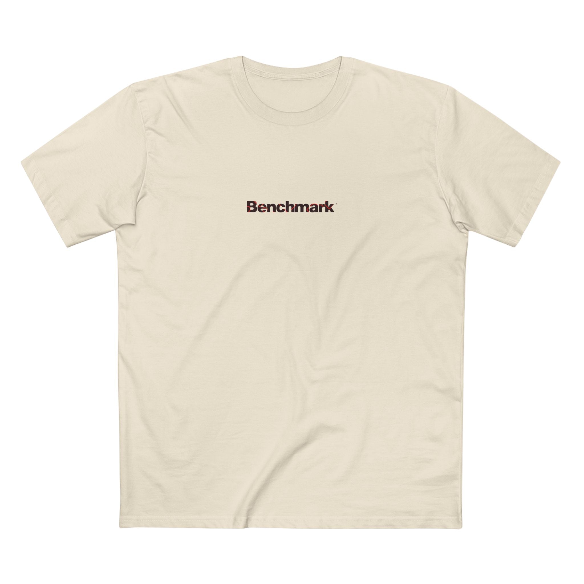 Benchmark Minimalist Tee — Small Chest Logo Graphic T-Shirt