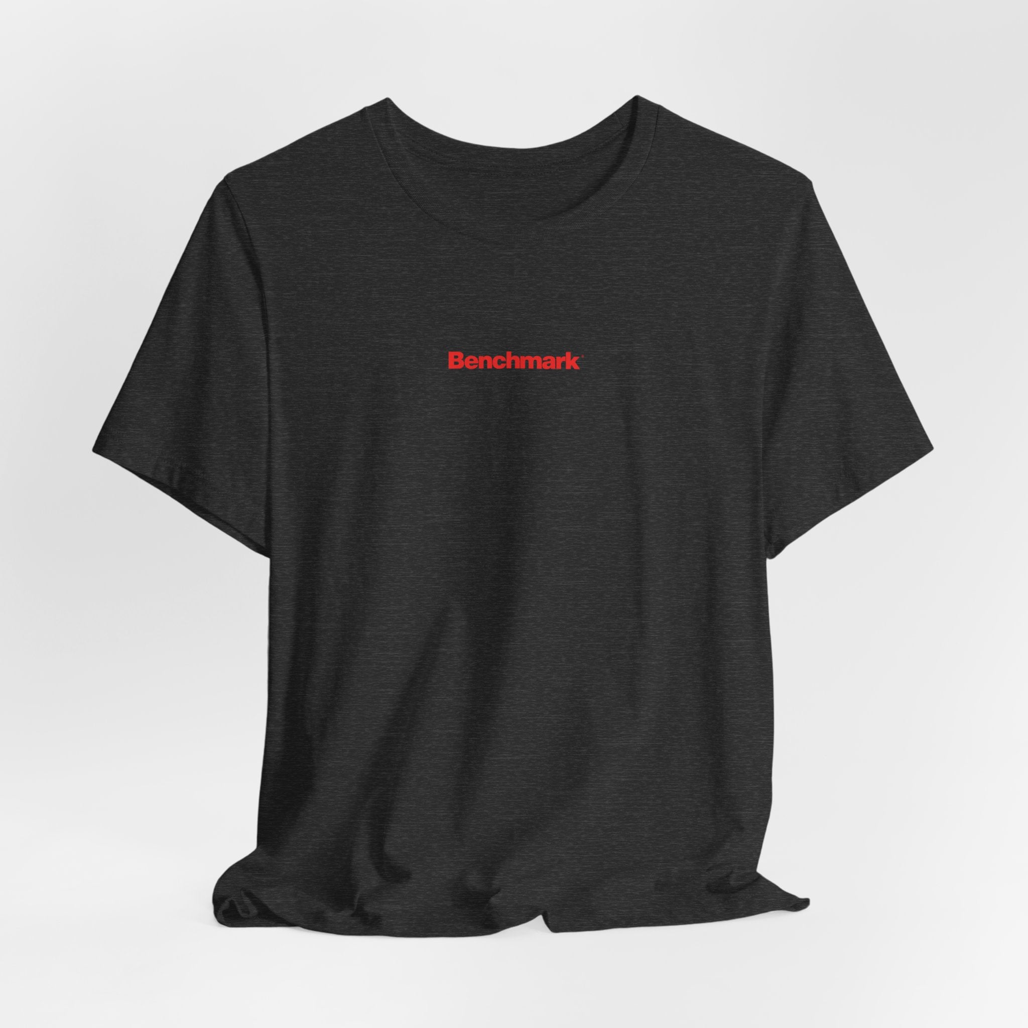 Benchmark Repeat Logo Tee — Minimalist Graphic T-Shirt