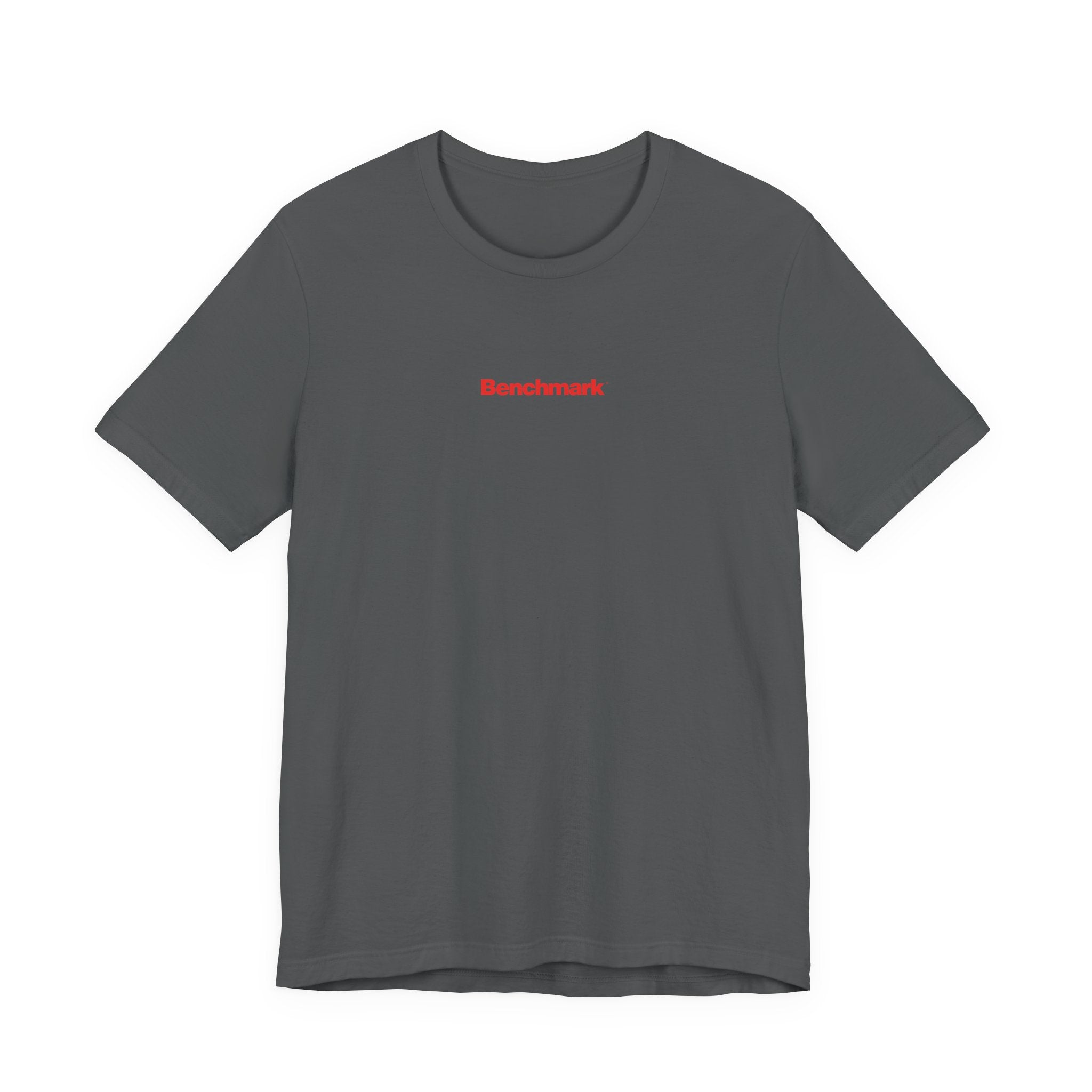 Benchmark Repeat Logo Tee — Minimalist Graphic T-Shirt