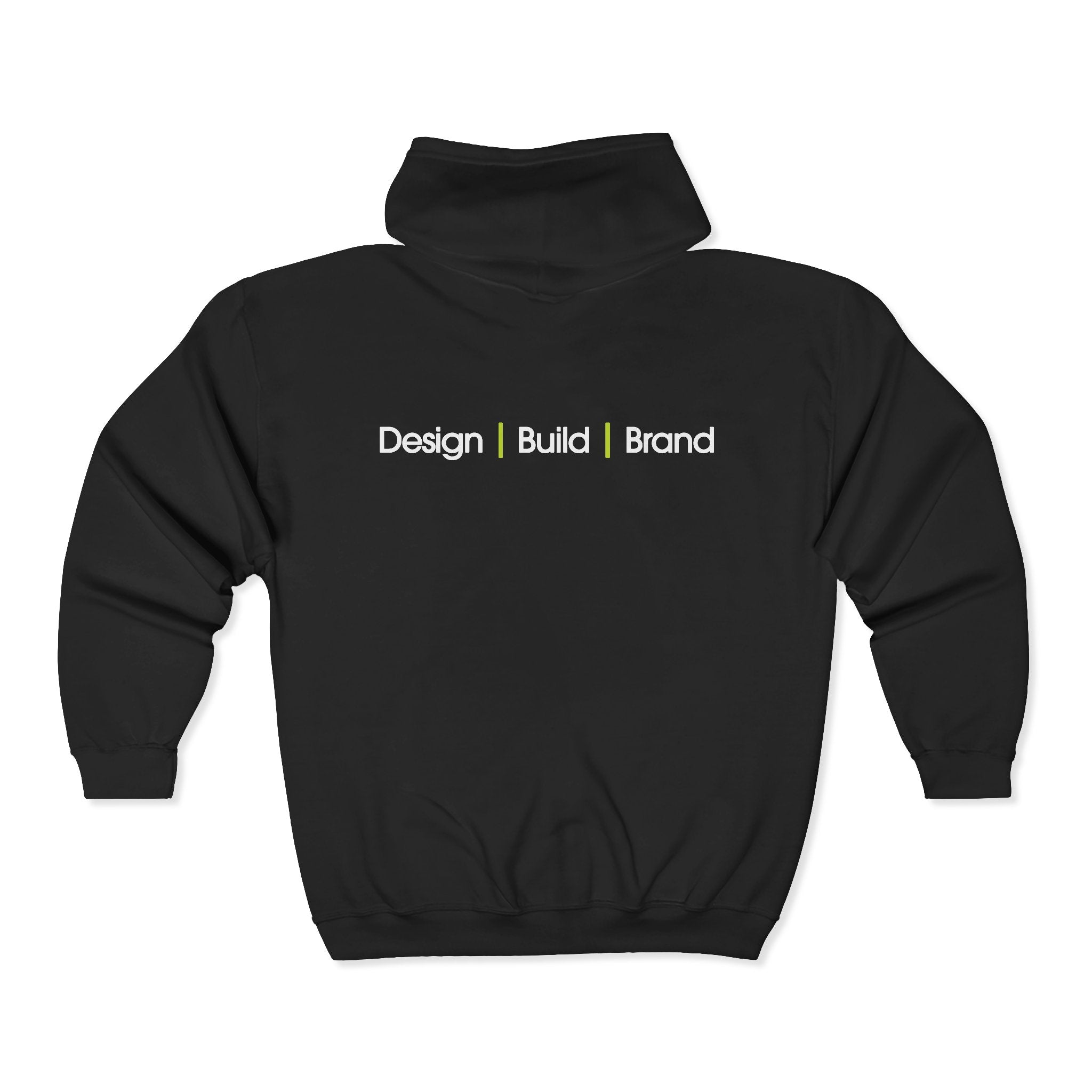 Soldius Logo Full-Zip Hoodie — 'Design Build Brand' Branded Zip-Up