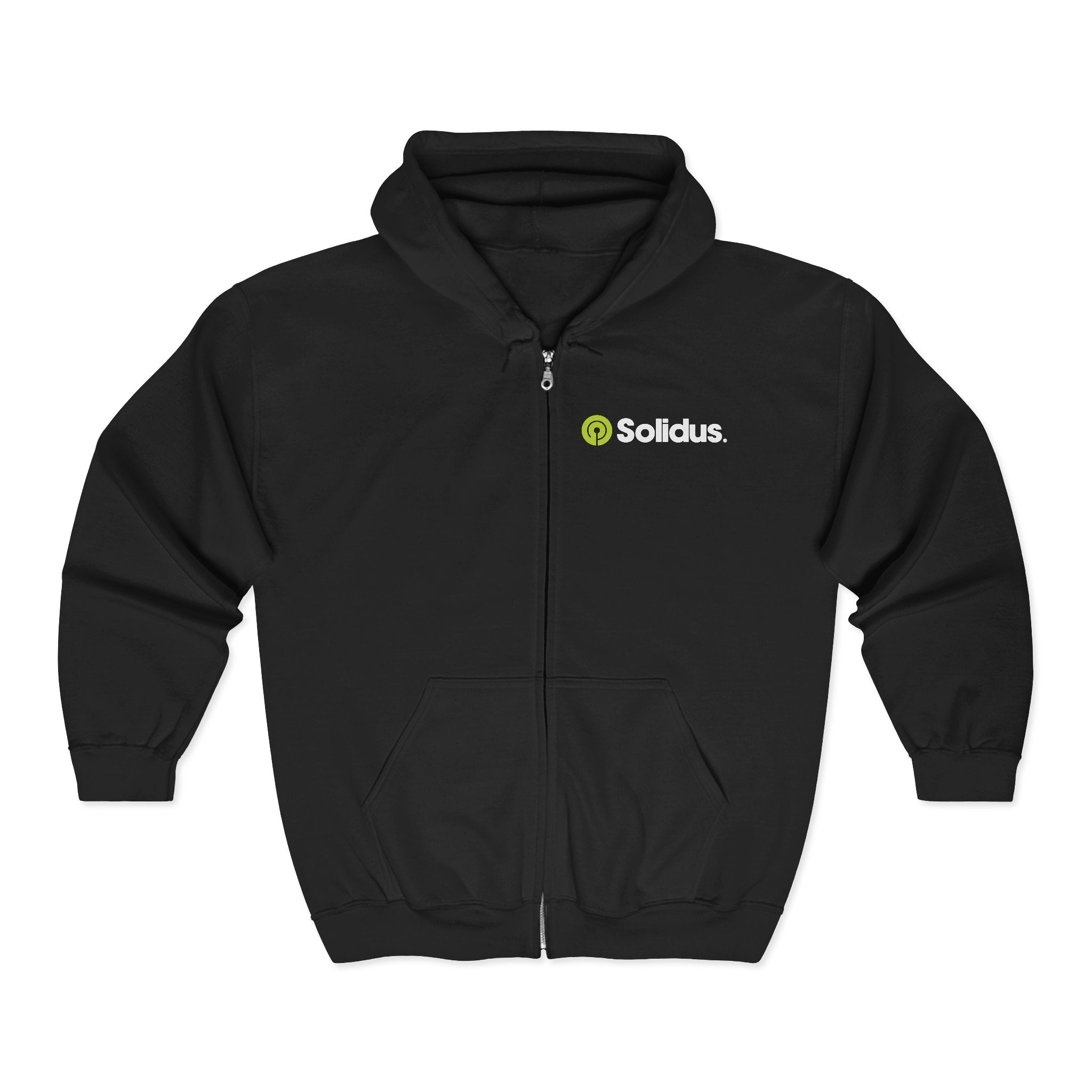 Soldius Logo Full-Zip Hoodie — 'Design Build Brand' Branded Zip-Up