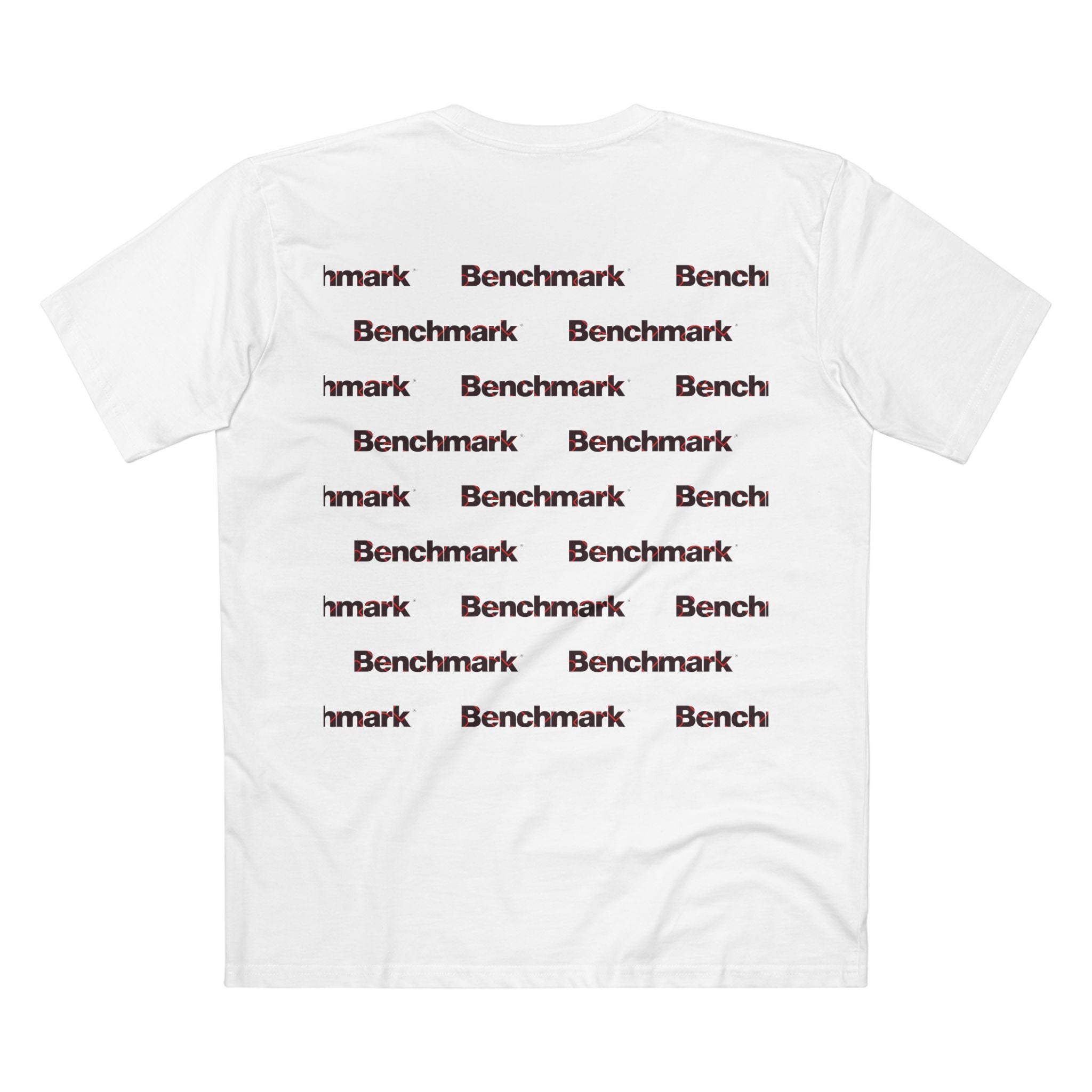 Benchmark Minimalist Tee — Small Chest Logo Graphic T-Shirt