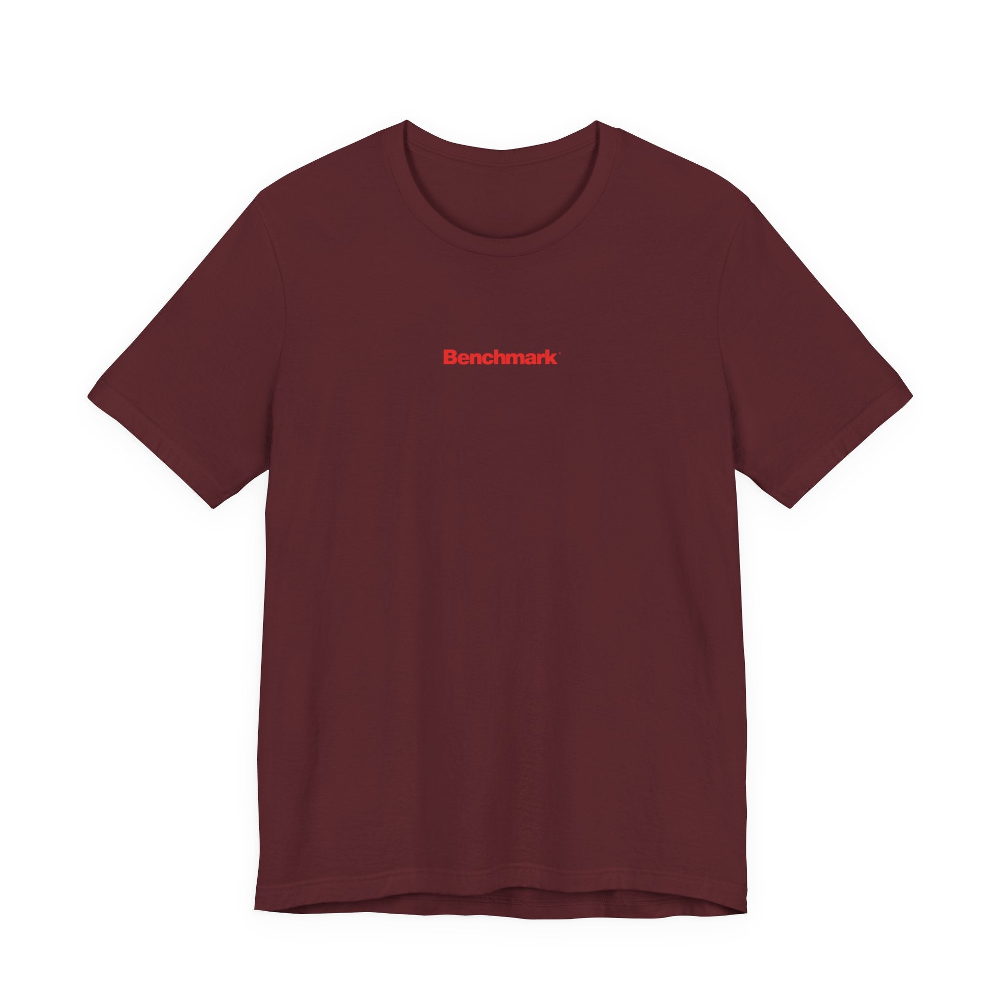 Benchmark Repeat Logo Tee — Minimalist Graphic T-Shirt