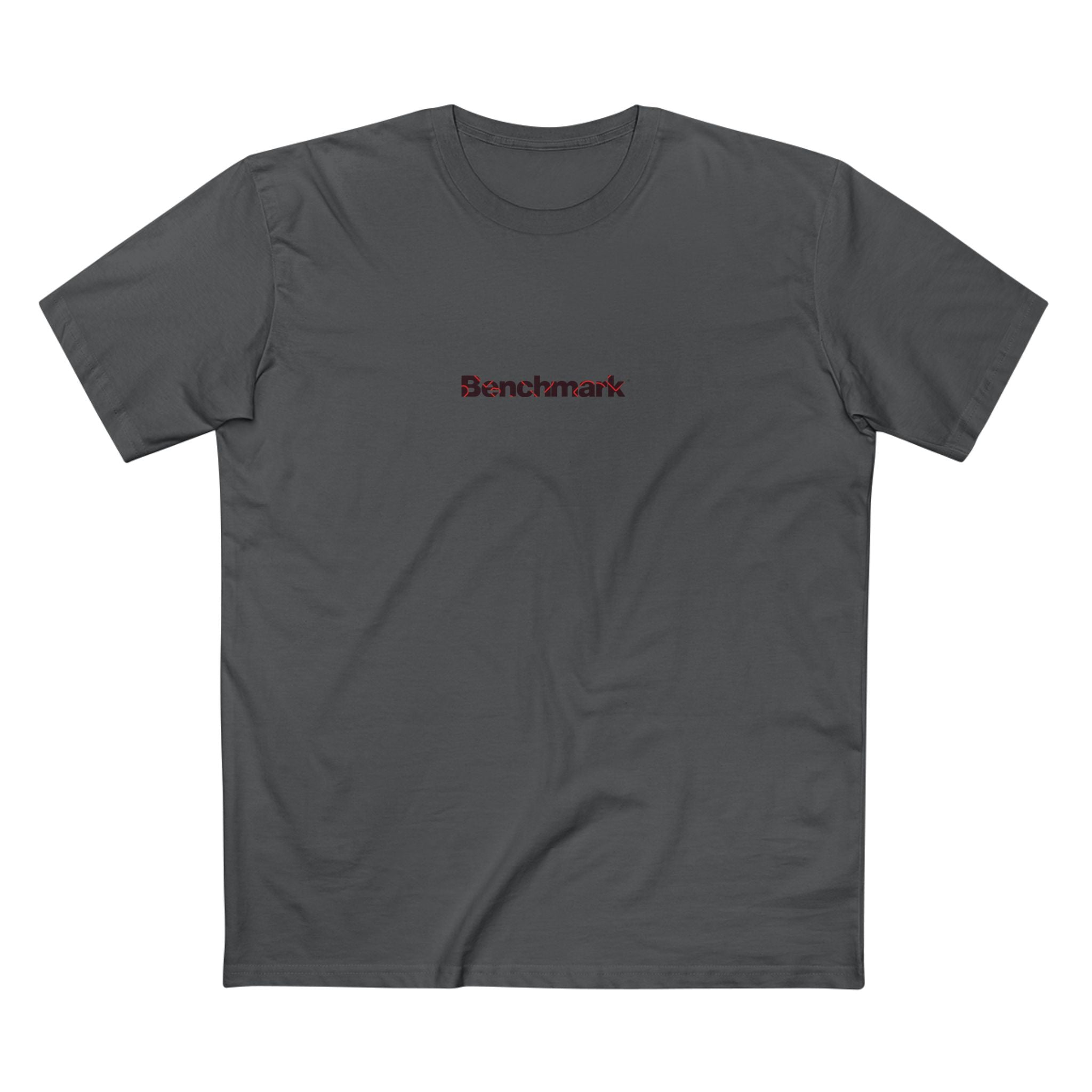 Benchmark Minimalist Tee — Small Chest Logo Graphic T-Shirt
