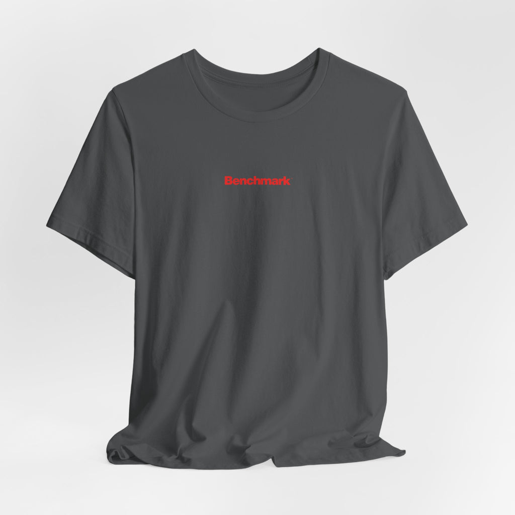 Benchmark Repeat Logo Tee — Minimalist Graphic T-Shirt