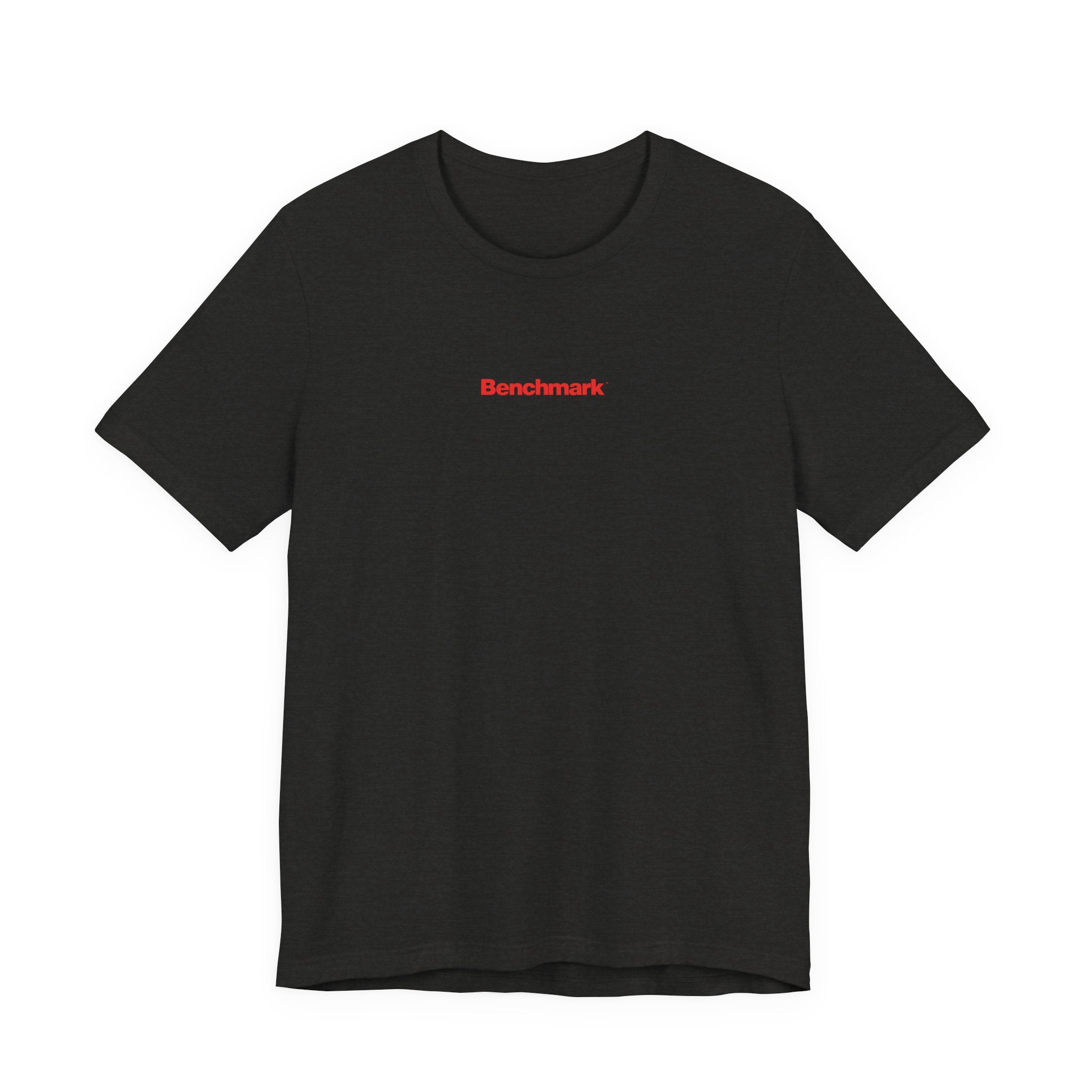 Benchmark Repeat Logo Tee — Minimalist Graphic T-Shirt