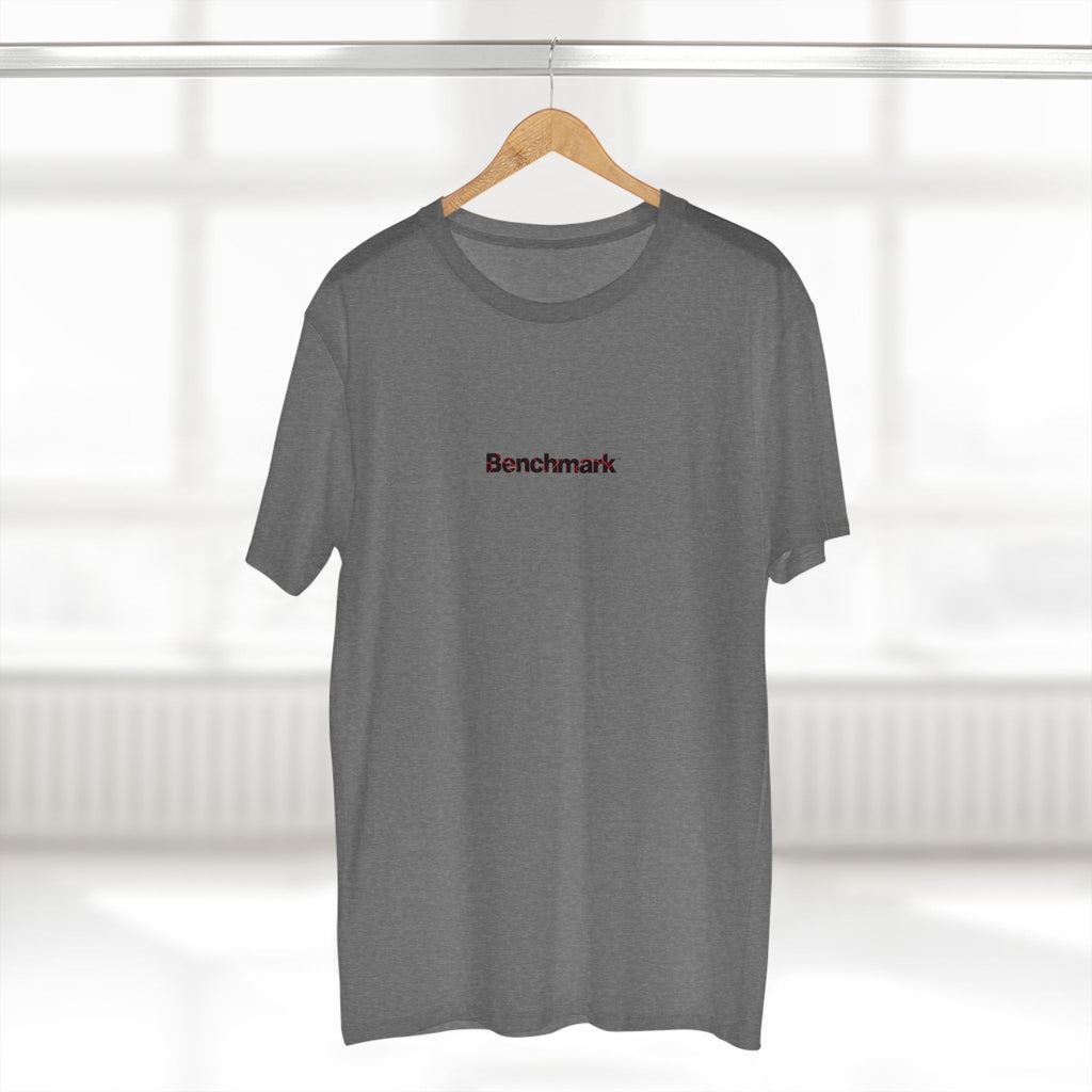Benchmark Minimalist Tee — Small Chest Logo Graphic T-Shirt