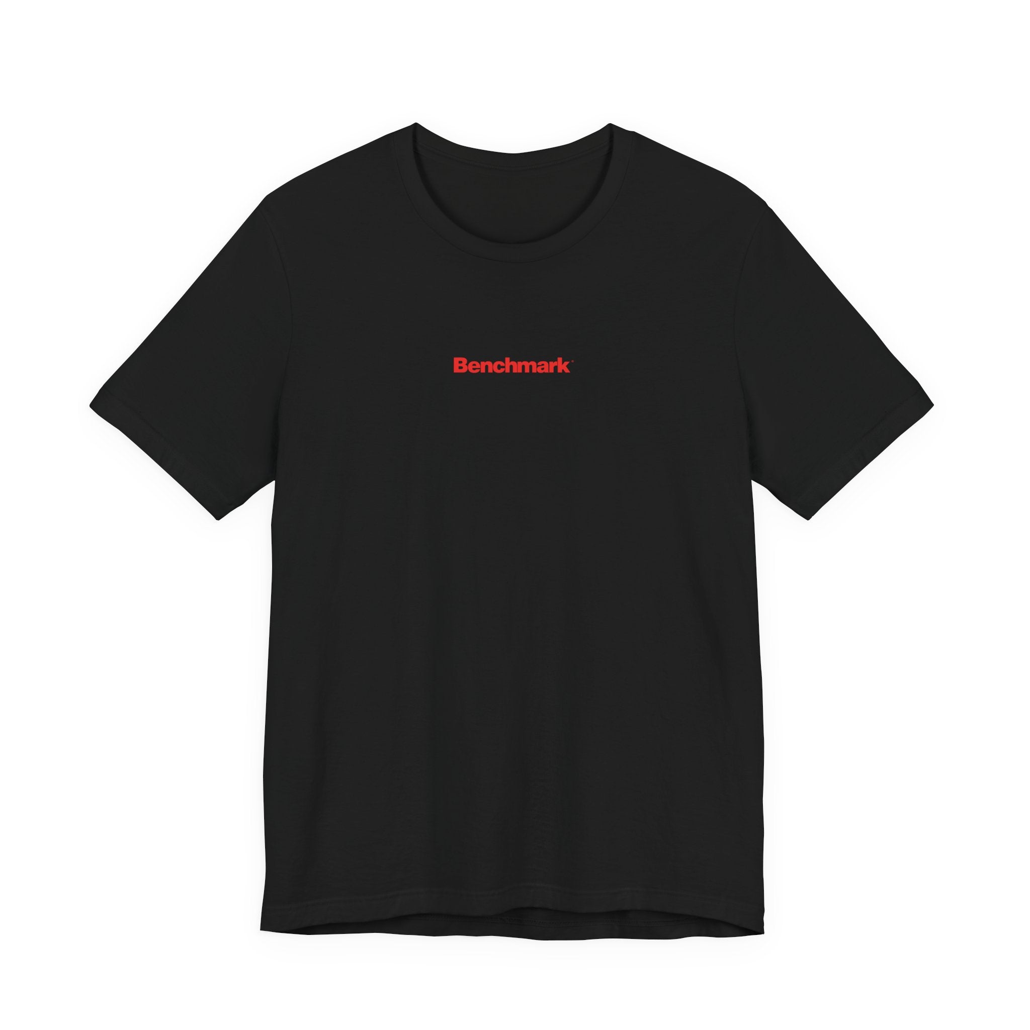 Benchmark Repeat Logo Tee — Minimalist Graphic T-Shirt