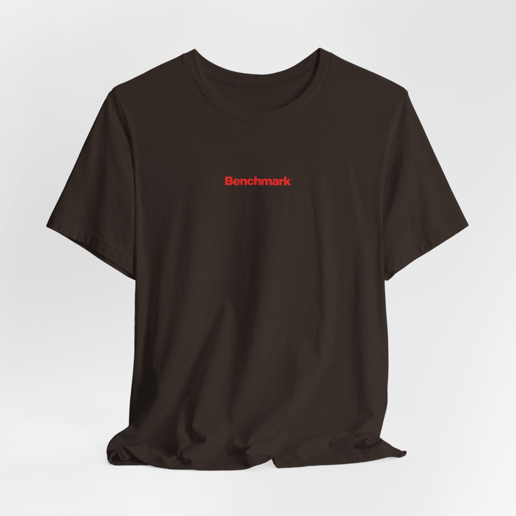 Benchmark Repeat Logo Tee — Minimalist Graphic T-Shirt