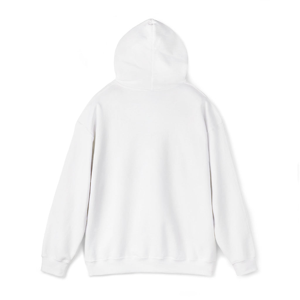 Minimalist 'BeesKnees' White Hoodie — Small Center Chest Script Logo
