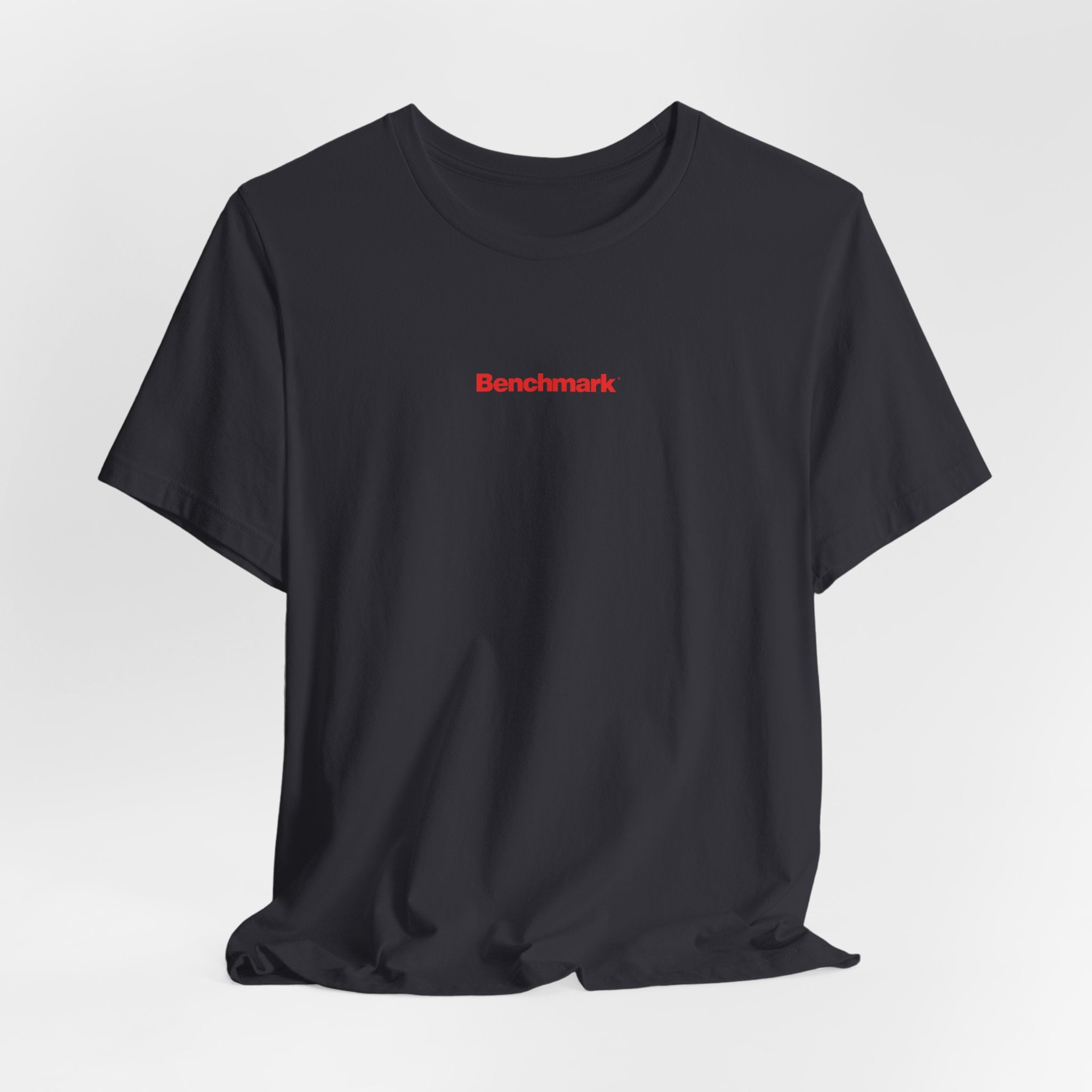 Benchmark Repeat Logo Tee — Minimalist Graphic T-Shirt
