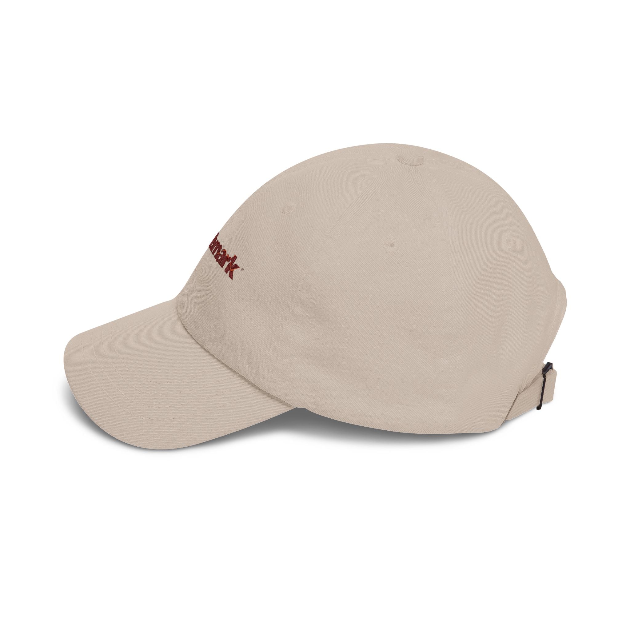 Benchmark Embroidered Dad Cap — Classic White Baseball Hat