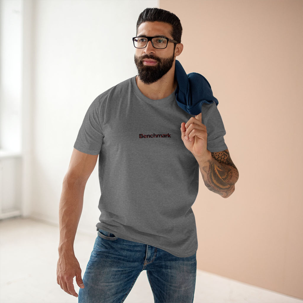 Benchmark Minimalist Tee — Small Chest Logo Graphic T-Shirt