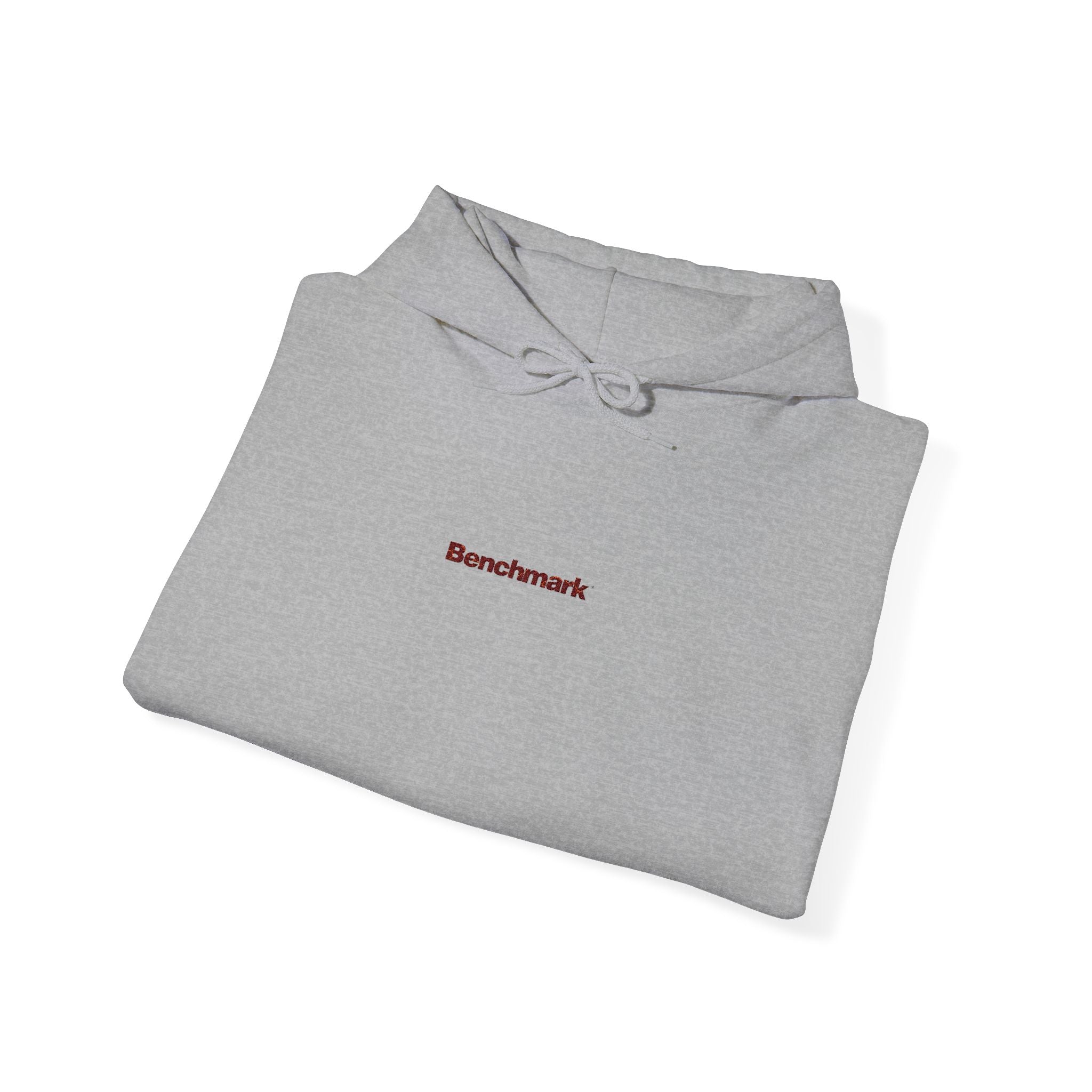 Minimalist 'BeesKnees' White Hoodie — Small Center Chest Script Logo