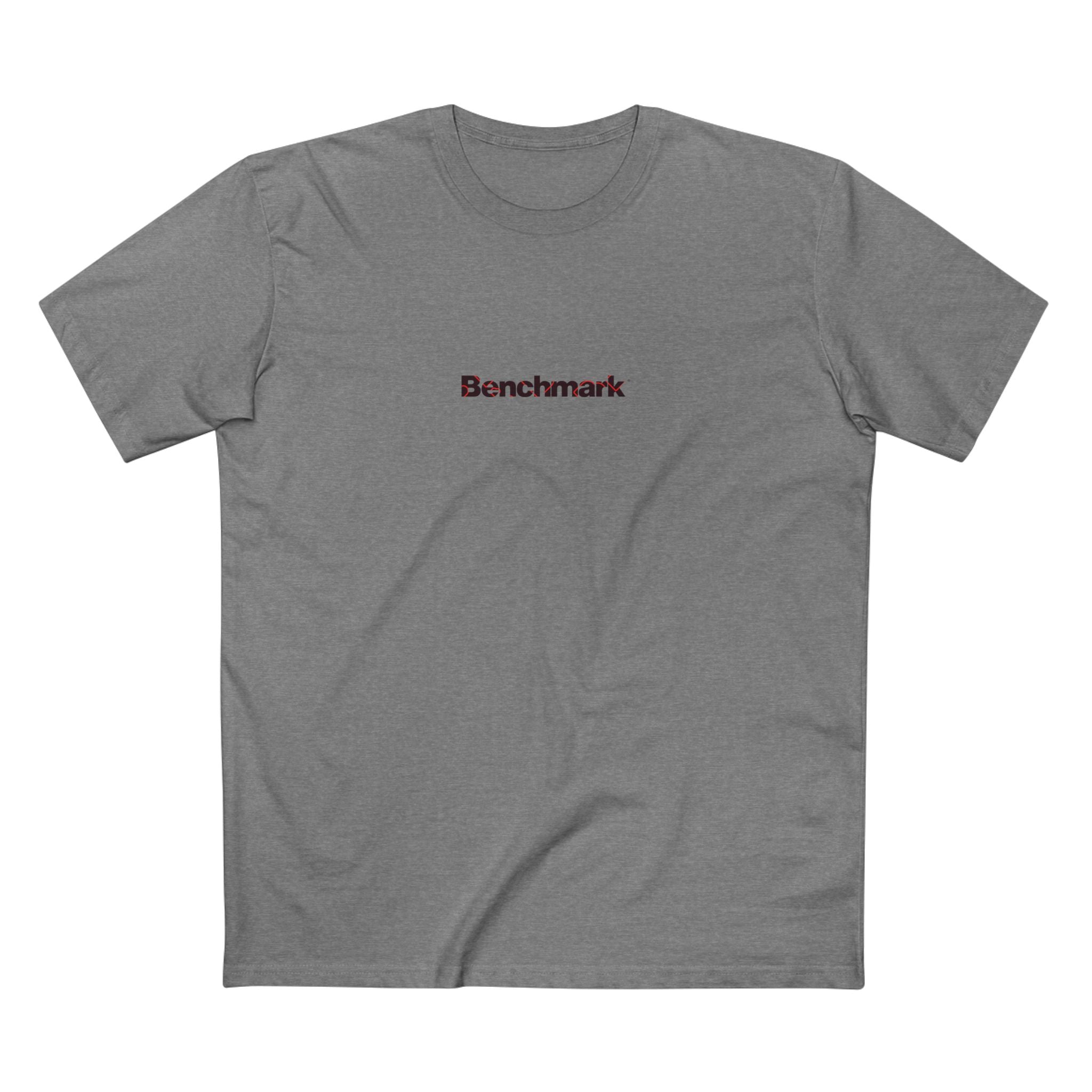 Benchmark Minimalist Tee — Small Chest Logo Graphic T-Shirt