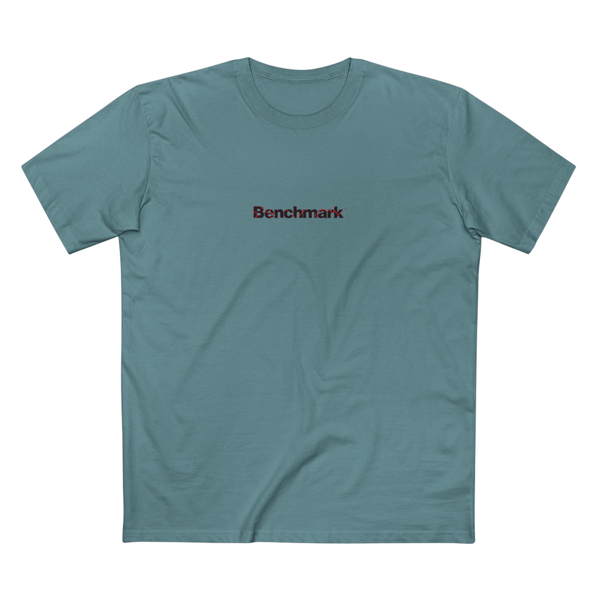 Benchmark Minimalist Tee — Small Chest Logo Graphic T-Shirt