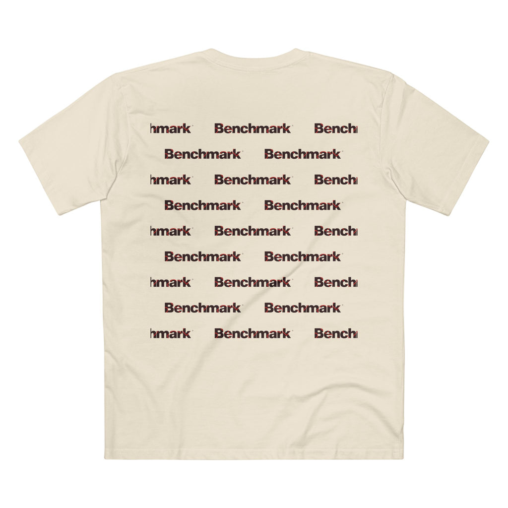 Benchmark Minimalist Tee — Small Chest Logo Graphic T-Shirt