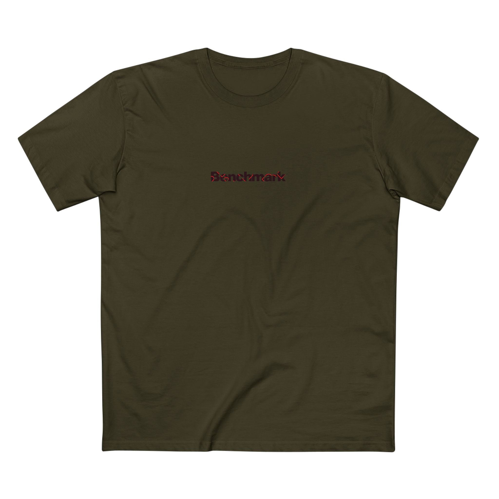 Benchmark Minimalist Tee — Small Chest Logo Graphic T-Shirt