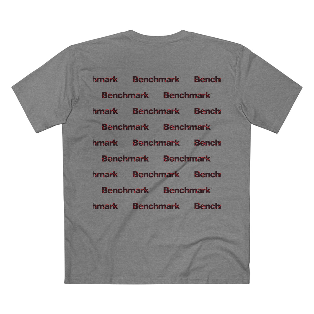 Benchmark Minimalist Tee — Small Chest Logo Graphic T-Shirt