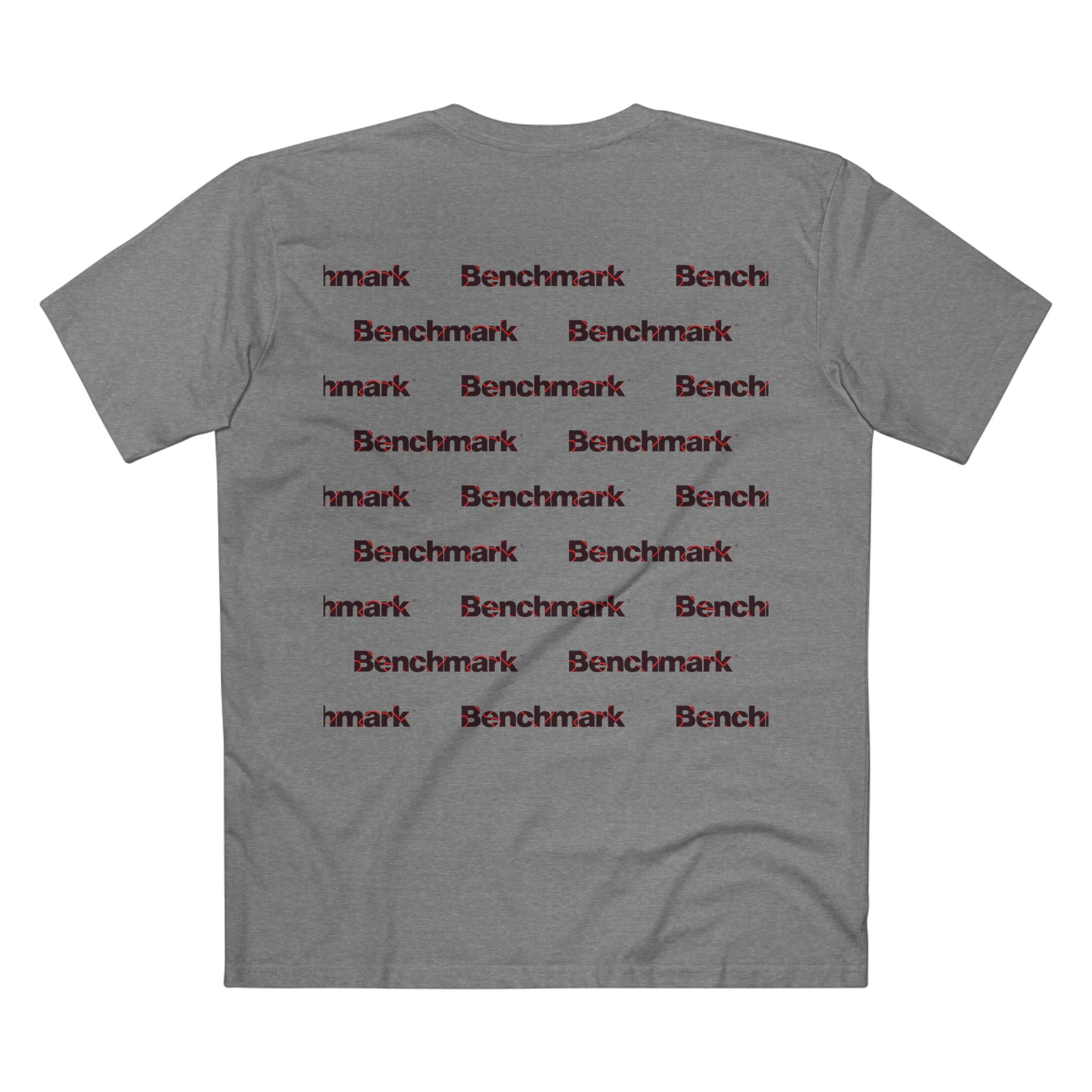 Benchmark Minimalist Tee — Small Chest Logo Graphic T-Shirt