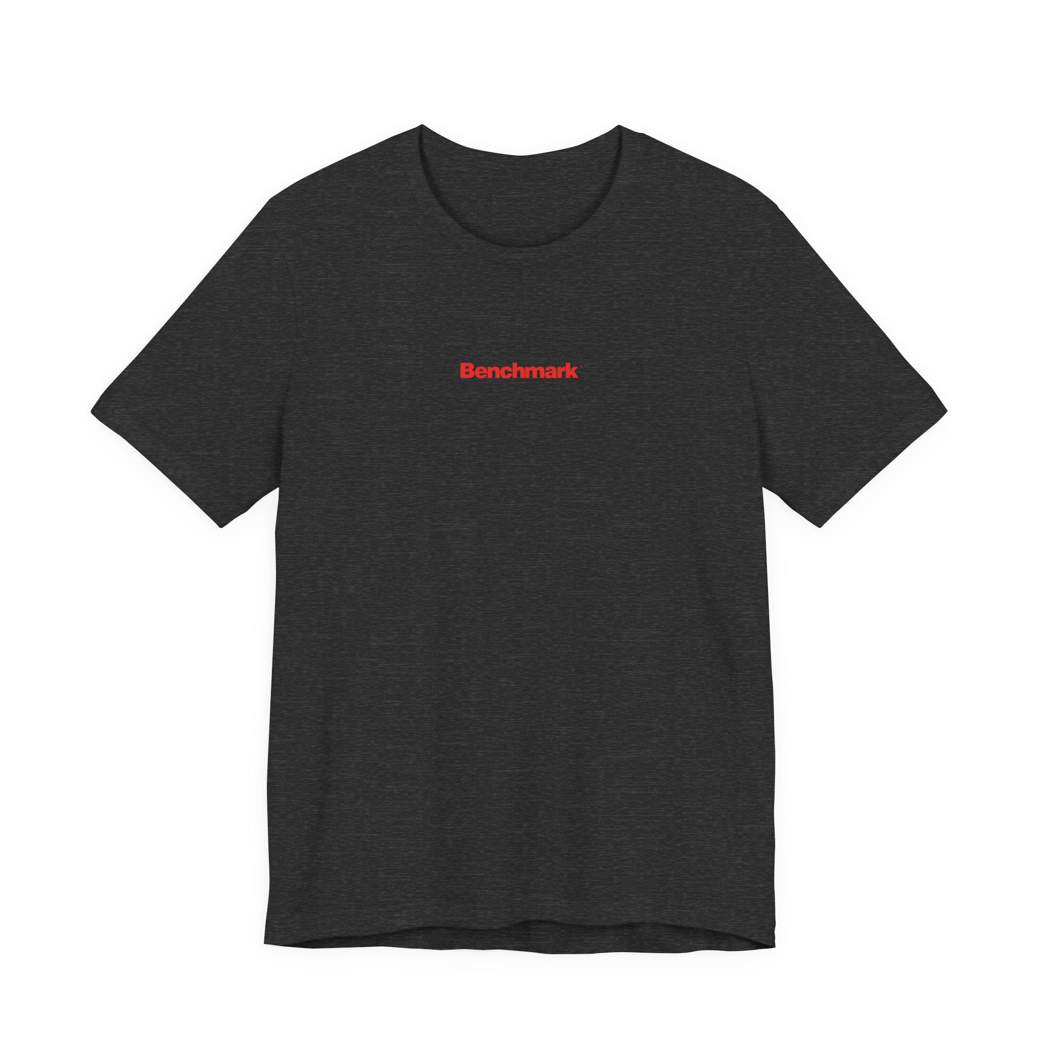 Benchmark Repeat Logo Tee — Minimalist Graphic T-Shirt