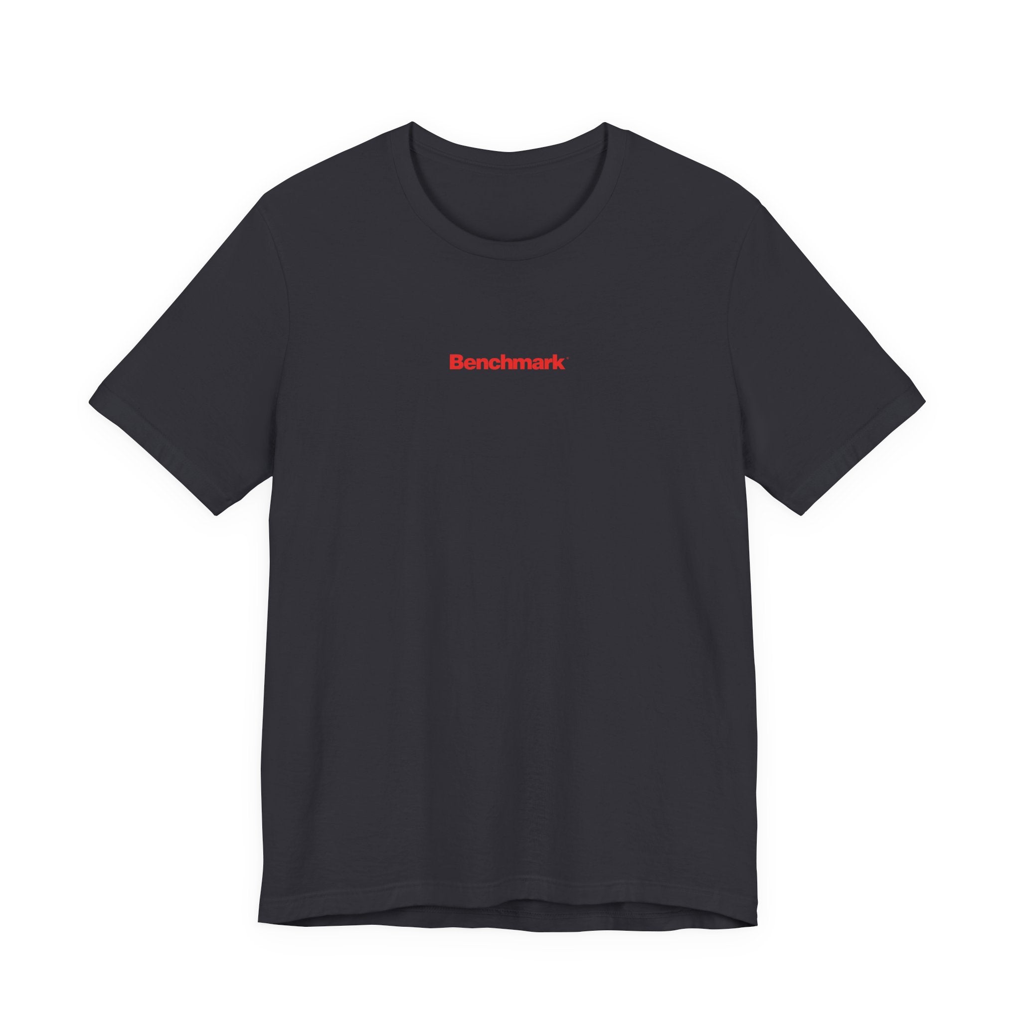 Benchmark Repeat Logo Tee — Minimalist Graphic T-Shirt
