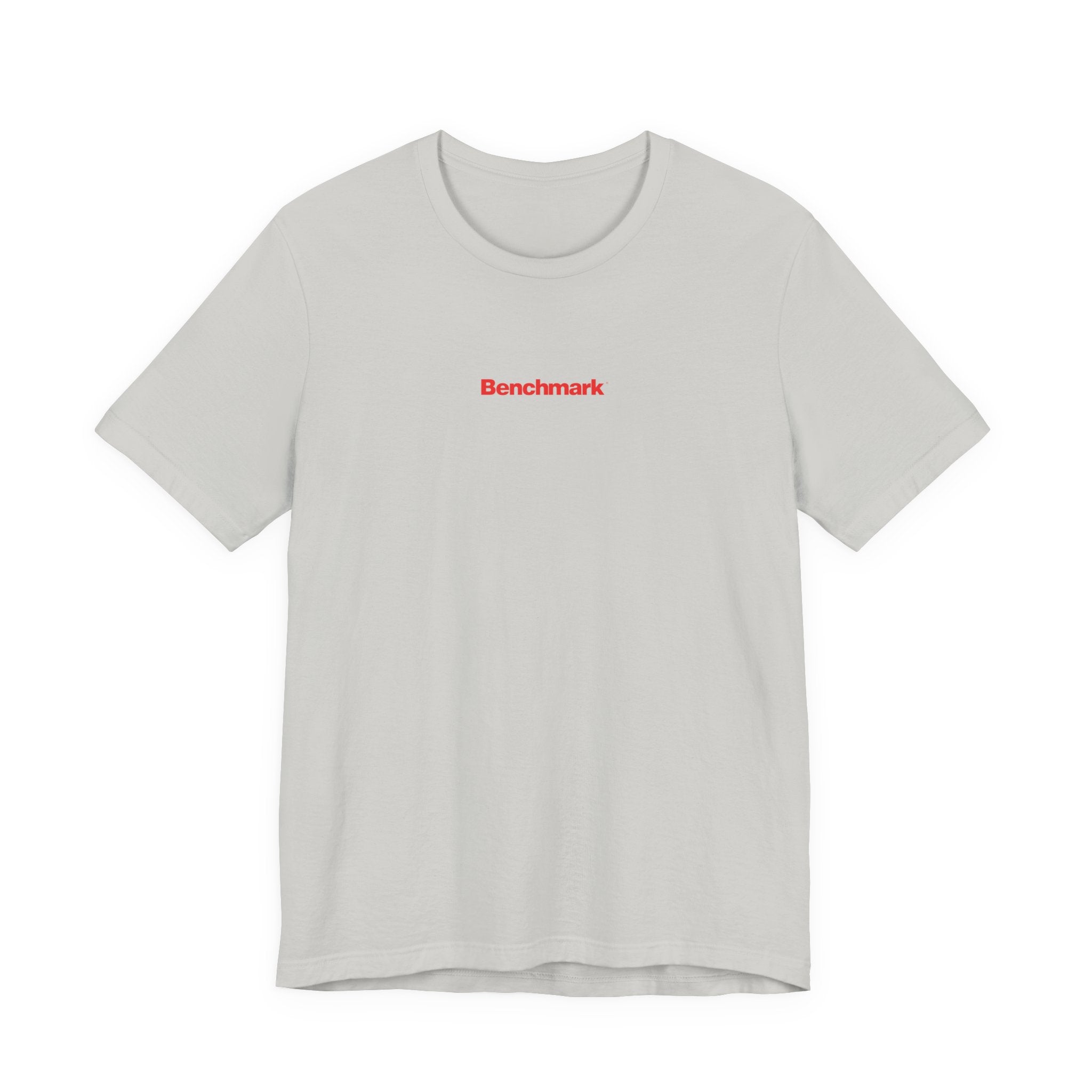 Benchmark Repeat Logo Tee — Minimalist Graphic T-Shirt