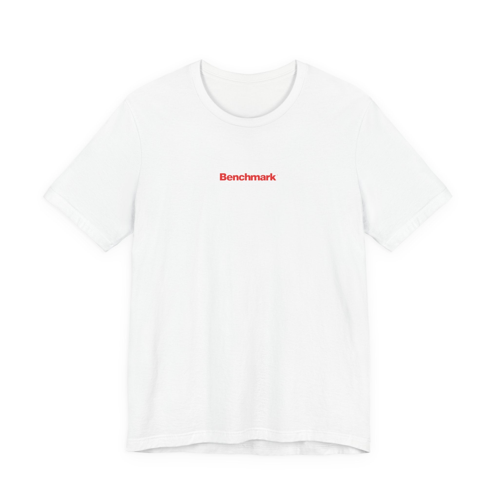 Benchmark Repeat Logo Tee — Minimalist Graphic T-Shirt