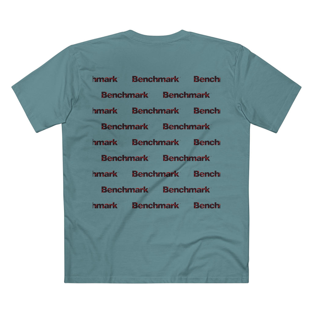 Benchmark Minimalist Tee — Small Chest Logo Graphic T-Shirt